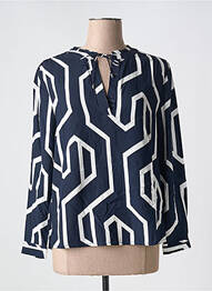 Blouse imprimé fantaisie manches longues bleu STREET ONE femme