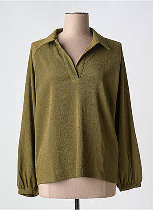 Blouse manches longues manches longues vert IVY BEAU femme