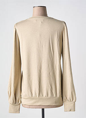 Pull stretch manches longues beige IVY BEAU femme