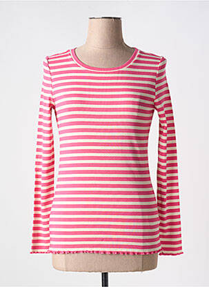 Pull coupe cintrée manches longues rose STREET ONE femme