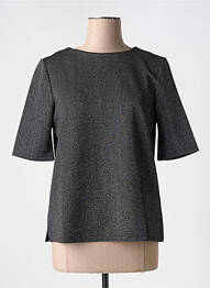 T-shirt stretch manches courtes noir STREET ONE femme