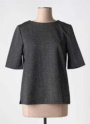 T-shirt stretch manches courtes noir STREET ONE femme