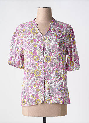 Chemisier manches courtes manches courtes rose IVY BEAU femme