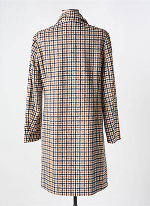 Manteau long coupe cintrée sans capuche marron IVY BEAU femme