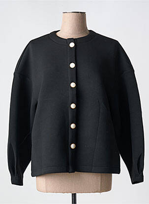 Veste casual col rond noir COMPAÑIA FANTASTICA femme