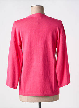 Gilet manches longues manches 3/4 rose IVY BEAU femme