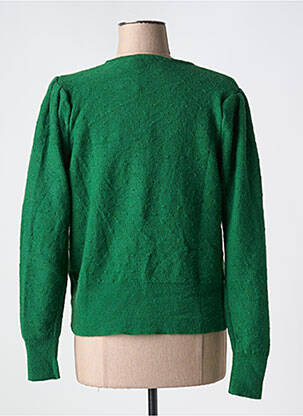 Gilet manches courtes resserrée sur le bas vert COMPAÑIA FANTASTICA femme