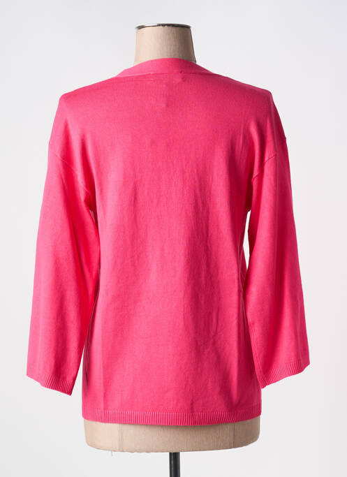 Gilet manches longues rose IVY BEAU pour femme