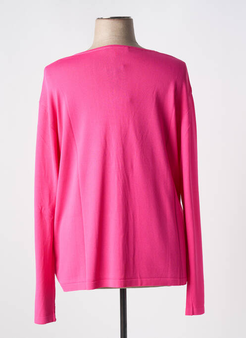 Gilet manches longues rose QUATRE VINGT JOURS pour femme