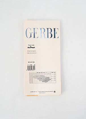 Chaussettes forme mi-bas marron GERBE femme