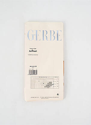 Chaussettes imprimé fantaisie marron GERBE femme