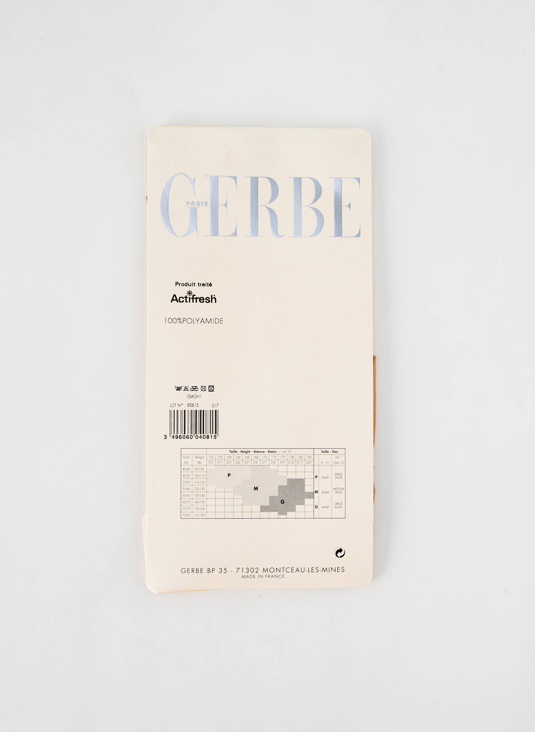 Chaussettes imprimé fantaisie marron GERBE femme