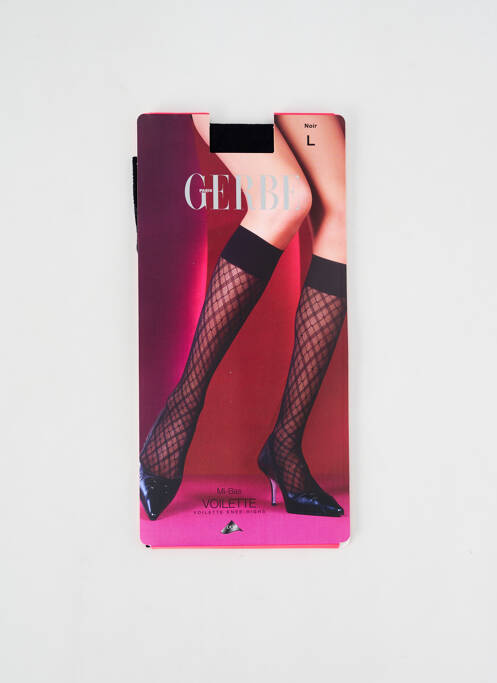 Chaussettes noir GERBE pour femme