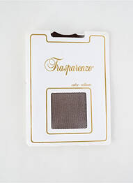 Bas stretch marron TRASPARENZE femme