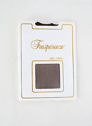 Bas stretch marron TRASPARENZE femme