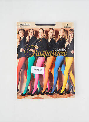 Collants violet TRASPARENZE pour femme