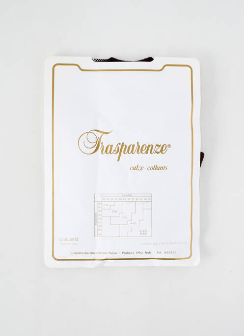 Bas marron TRASPARENZE pour femme