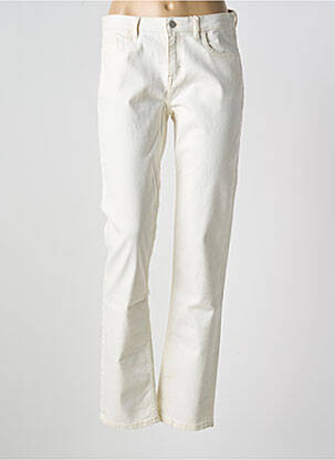 Jeans coupe droite stretch taille normale beige ESPRIT femme