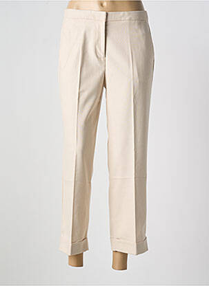 Pantalon 7/8 taille haute taille haute beige ESPRIT femme