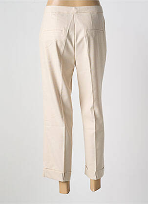 Pantalon 7/8 taille haute taille haute beige ESPRIT femme
