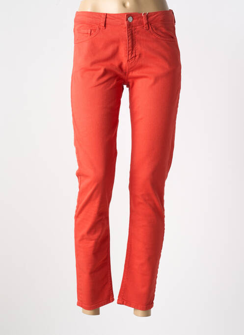 Jeans coupe slim stretch taille normale orange ESPRIT femme