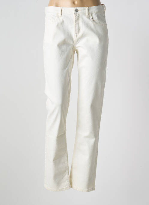 Jeans coupe droite stretch taille normale beige ESPRIT femme