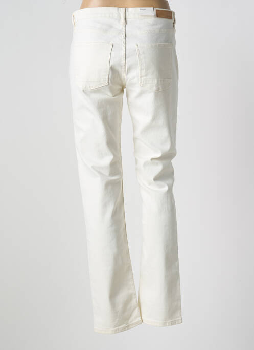 Jeans coupe droite stretch taille normale beige ESPRIT femme