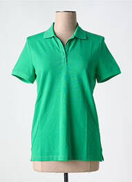 Polo broderie manches courtes vert ESPRIT femme