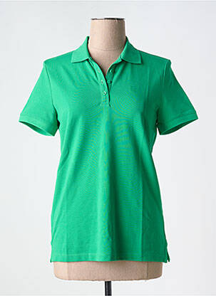 Polo broderie manches courtes vert ESPRIT femme