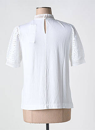 T-shirt stretch manches courtes blanc ESPRIT femme