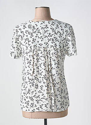 Blouse imprimé fleurs manches courtes noir ESPRIT femme