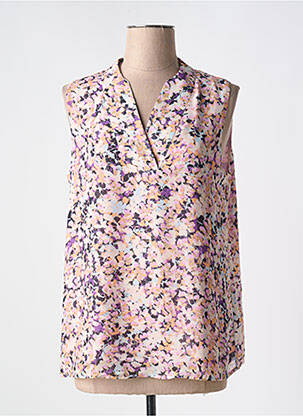 Blouse imprimé fleurs manches courtes rose ESPRIT femme
