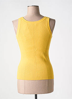 Pull stretch sans manche jaune ESPRIT femme