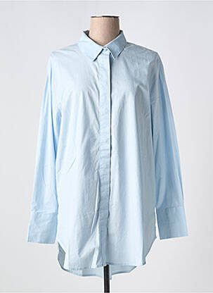 Tunique manches longues col chemisier bleu ESPRIT femme