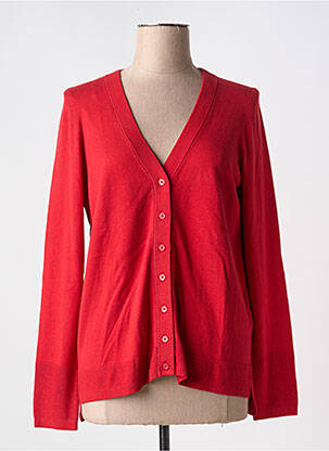 Gilet manches longues stretch rouge ESPRIT femme