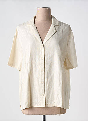 Chemisier manches courtes manches courtes beige ESPRIT femme