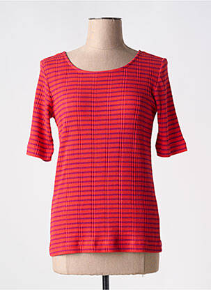 T-shirt stretch manches courtes orange ESPRIT femme
