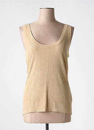 Pull stretch sans manche marron ESPRIT femme