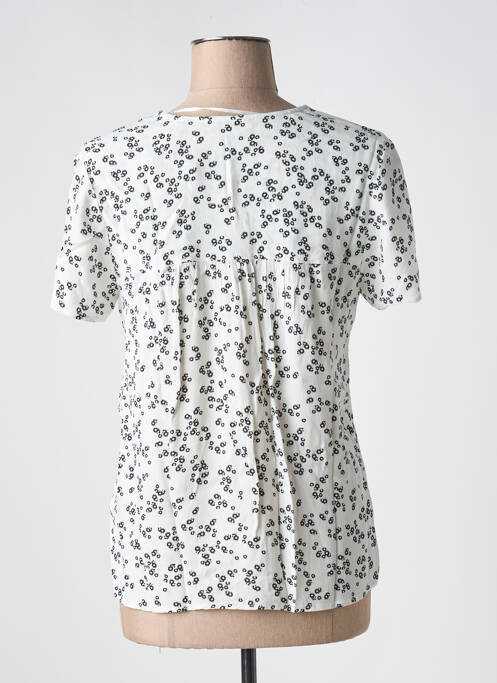Blouse imprimé fleurs manches courtes noir ESPRIT femme