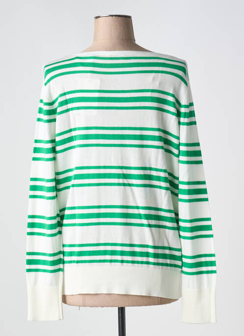 Pull col v manches longues vert ESPRIT femme