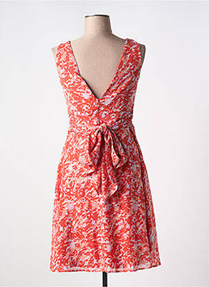 Robe mi-longue imprimé fantaisie sans manche orange ESPRIT femme