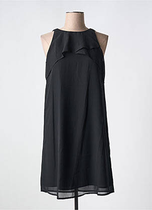 Robe mi-longue coupe fluide sans manche noir ESPRIT femme
