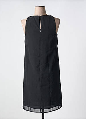Robe mi-longue coupe fluide sans manche noir ESPRIT femme