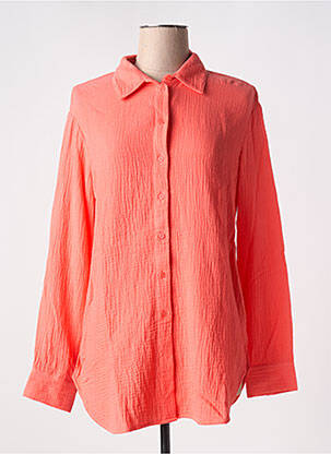 Tunique manches longues col chemisier orange ESPRIT femme
