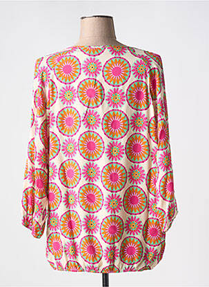 Blouse manches 3/4 manches 3/4 rose SIGNE NATURE femme