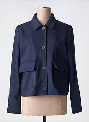 Veste casual coupe droite bleu ESPRIT femme