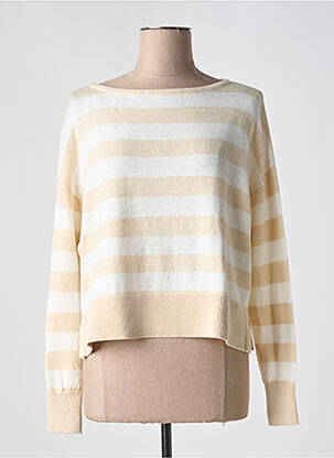 Pull col bateau manches longues beige ESPRIT femme