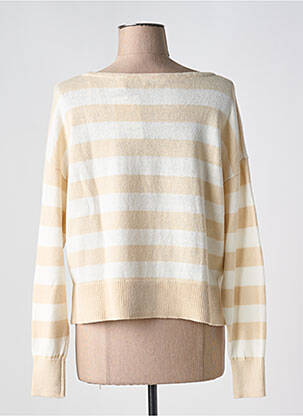 Pull col bateau manches longues beige ESPRIT femme