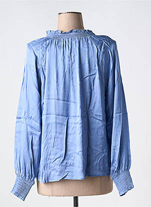 Blouse manches longues manches longues bleu ESPRIT femme