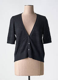 Gilet manches courtes fermeture boutonnée sur le devant noir ESPRIT femme